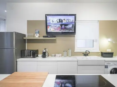 Küche/Küchenzeile in der Unterkunft Inviting apartment in Wien