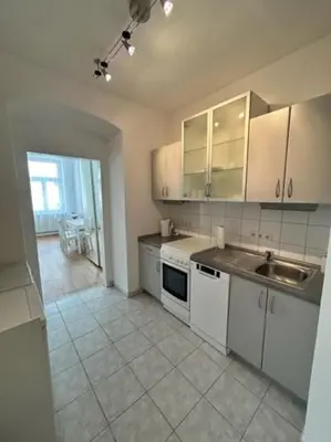 Küche/Küchenzeile in der Unterkunft Herzgasse