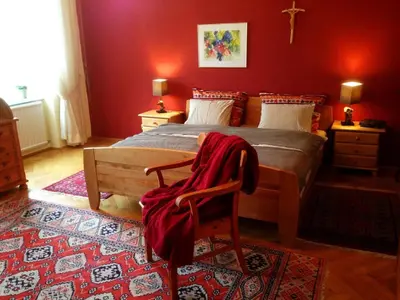 Ein Bett oder Betten in einem Zimmer der Unterkunft Förster Appartements