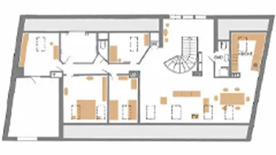 Grundriss der Unterkunft Förster Appartements