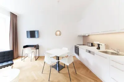Küche/Küchenzeile in der Unterkunft KS70 Apartments
