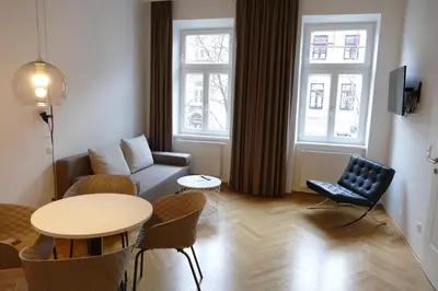 Ein Sitzbereich in der Unterkunft KS70 Apartments