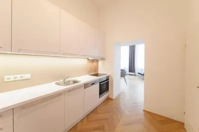 Küche/Küchenzeile in der Unterkunft KS70 Apartments