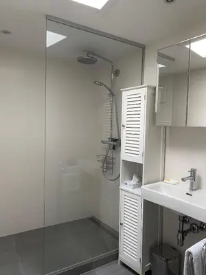 Ein Badezimmer in der Unterkunft Apartment in Grinzing bis zu 4 Personen