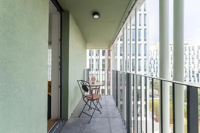Ein Balkon oder eine Terrasse in der Unterkunft Smart Studio with Terrace by HM