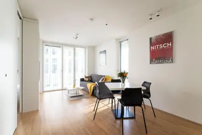 Ein Sitzbereich in der Unterkunft Smart Studio with Terrace by HM
