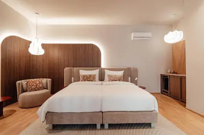 Ein Bett oder Betten in einem Zimmer der Unterkunft House of Ble