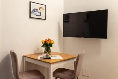 TV/Unterhaltungsangebot in der Unterkunft Compact Studio Near Center by HM