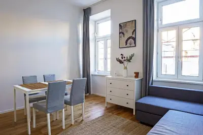 Ein Sitzbereich in der Unterkunft VLA - Angeligasse