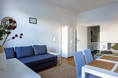 Ein Sitzbereich in der Unterkunft VLA - Angeligasse