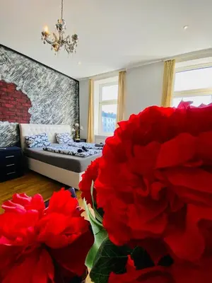 Ein Bett oder Betten in einem Zimmer der Unterkunft W Apartment - Brigittenau Area MM28