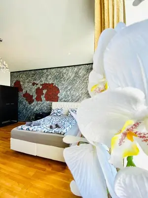 Ein Bett oder Betten in einem Zimmer der Unterkunft W Apartment - Brigittenau Area MM28