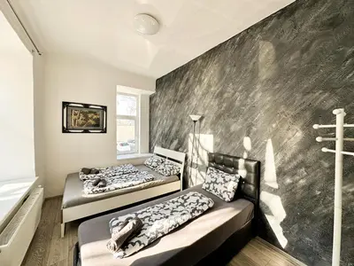 Ein Bett oder Betten in einem Zimmer der Unterkunft W Apartment - Brigittenau Area MM7