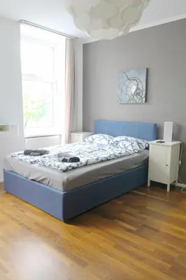 Ein Bett oder Betten in einem Zimmer der Unterkunft W Apartment - Brigittenau Area MM15