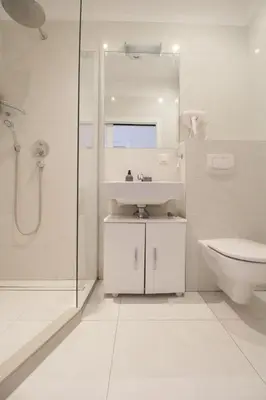 Ein Badezimmer in der Unterkunft W Apartment - Brigittenau Area MM15