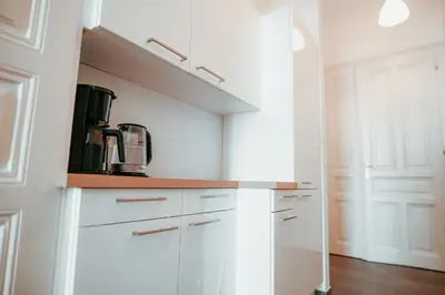 Küche/Küchenzeile in der Unterkunft Raimond Apartment Top 12