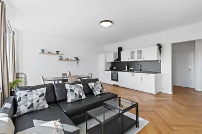 Küche/Küchenzeile in der Unterkunft FeelHome-Balkon-Zentrum-6 Gäste-WiFi-Smart TV