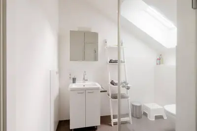 Ein Badezimmer in der Unterkunft Helles gemütliches Apartment V5