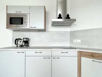 Küche/Küchenzeile in der Unterkunft Reinisch Apartments