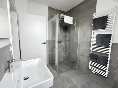 Ein Badezimmer in der Unterkunft Reinisch Apartments
