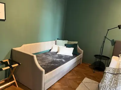 Ein Bett oder Betten in einem Zimmer der Unterkunft Großzügiger Wiener Altbau gleich neben Schönbrunn