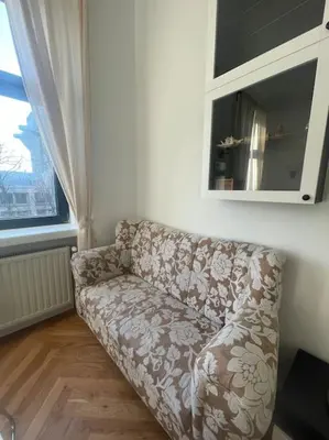 Ein Sitzbereich in der Unterkunft Stilvolles Augarten Refugium