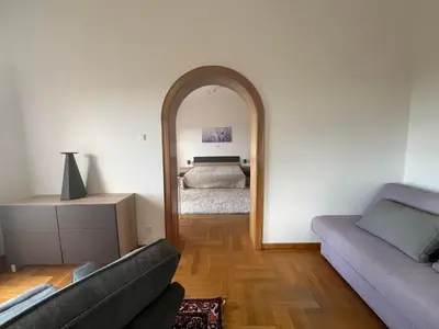 Ein Sitzbereich in der Unterkunft Almschlössl