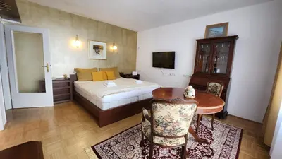 Ein Bett oder Betten in einem Zimmer der Unterkunft Innere Stadt Apartment (am Ring)