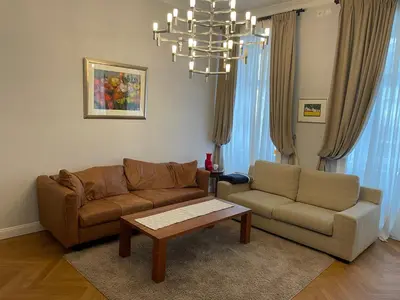 Ein Sitzbereich in der Unterkunft Repräsentative Wohnung in bester Lage