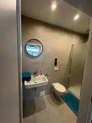 Ein Badezimmer in der Unterkunft Innenstadtwohnung in Sackgasse mit Klima - RMI 2