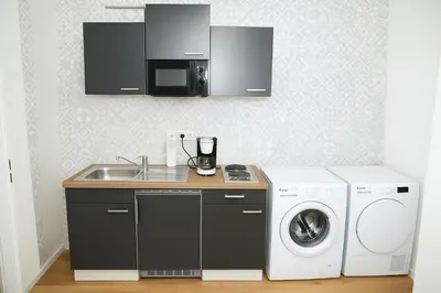 Küche/Küchenzeile in der Unterkunft City Flat D