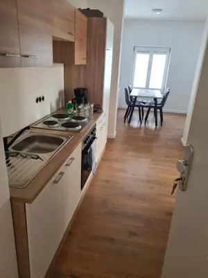 Küche/Küchenzeile in der Unterkunft GardenLoft no 6