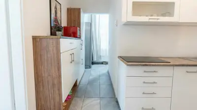 Küche/Küchenzeile in der Unterkunft 15 Min to Vienna Center - Affordable & Simple 5BR Apt with WIFI