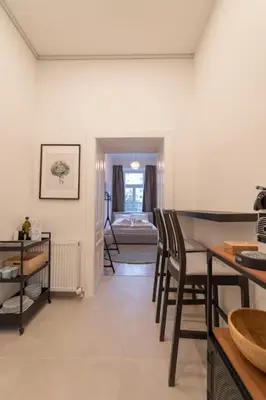 Ein Sitzbereich in der Unterkunft josef's home I Studio Mini I Metro Access