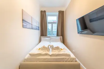 Ein Bett oder Betten in einem Zimmer der Unterkunft josef's home I Studio Mini I Metro Access