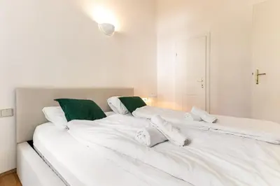 Ein Bett oder Betten in einem Zimmer der Unterkunft Urban Vienna Living - 18th District