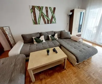 Ein Sitzbereich in der Unterkunft Modern 3 Bedroom Apartment Vienna