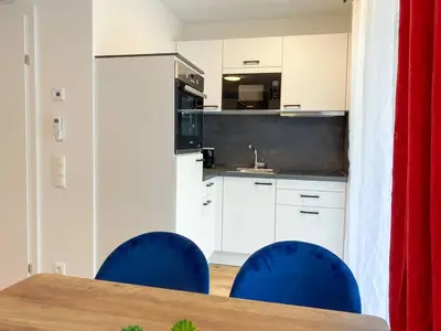 Küche/Küchenzeile in der Unterkunft Großzügige Wohnung mit Terrasse