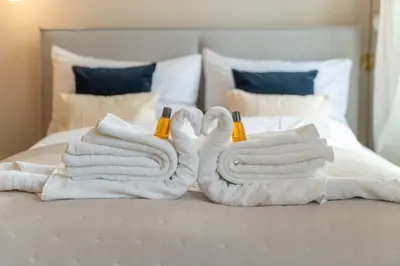 Ein Bett oder Betten in einem Zimmer der Unterkunft josef's home I Premium Apartment I Easy Transport