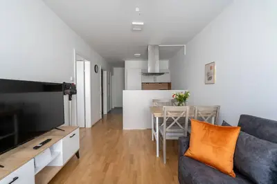 Küche/Küchenzeile in der Unterkunft Urban 1BR Retreat, Easy City Link by HM