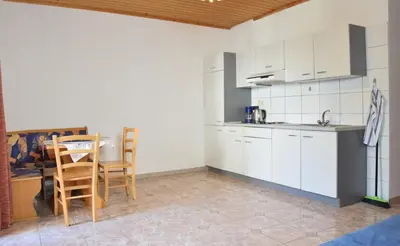 Küche/Küchenzeile in der Unterkunft Appartmenthaus Rosenhof