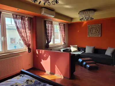 Ein Sitzbereich in der Unterkunft Michlhof Mörbisch