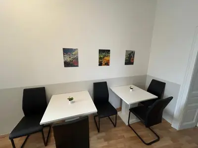 Ein Sitzbereich in der Unterkunft Paky Appartements 00210