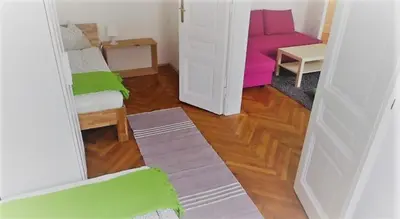 Ein Sitzbereich in der Unterkunft City-Apartments Langegger