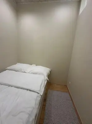 Ein Bett oder Betten in einem Zimmer der Unterkunft Stadthalle charmante Wohnung