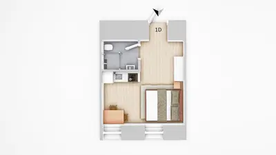 Küche/Küchenzeile in der Unterkunft D57 - Appartments Park - UBahn