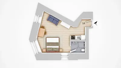 Grundriss der Unterkunft D57 - Appartments Park - UBahn