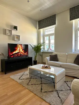Ein Sitzbereich in der Unterkunft Charmante zentral gelegene Wohnung
