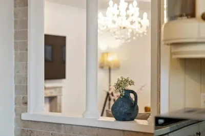 Küche/Küchenzeile in der Unterkunft Großes Apartment in bester Lage nahe Wien