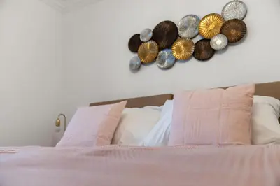 Ein Bett oder Betten in einem Zimmer der Unterkunft Großes Apartment in bester Lage nahe Wien